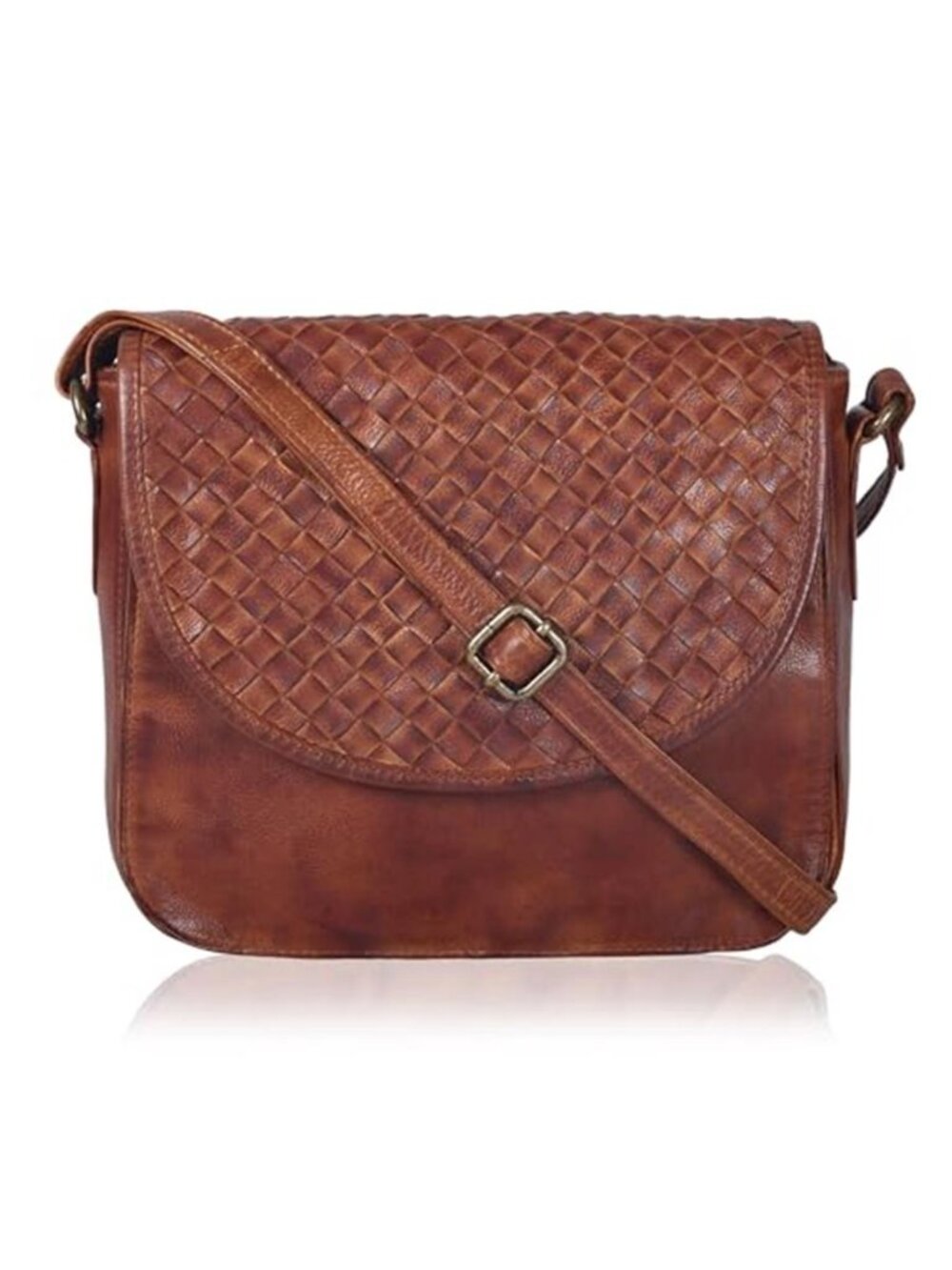 Genuine Leather Crossbody Bag Messenger Purse Shoulder Bag Travel Satchel